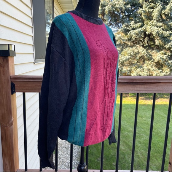 Vintage Golf Sweater Mens Large Steve Stricker Fairway Textured Crewneck 90s - Picture 12 of 13